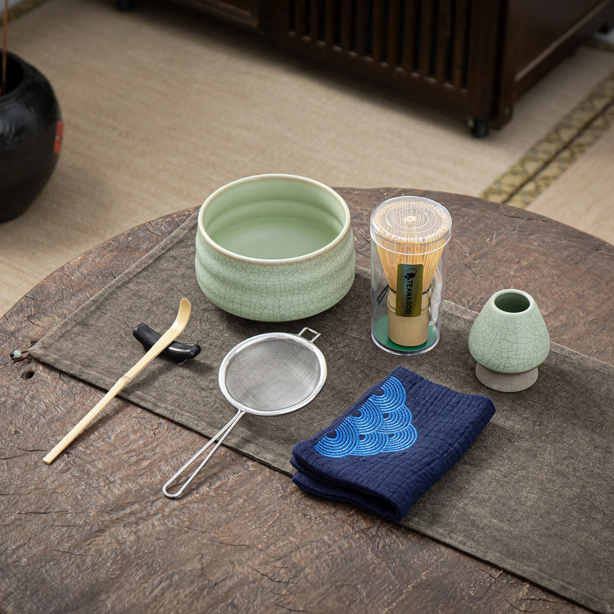 Green Web Matcha Bowl