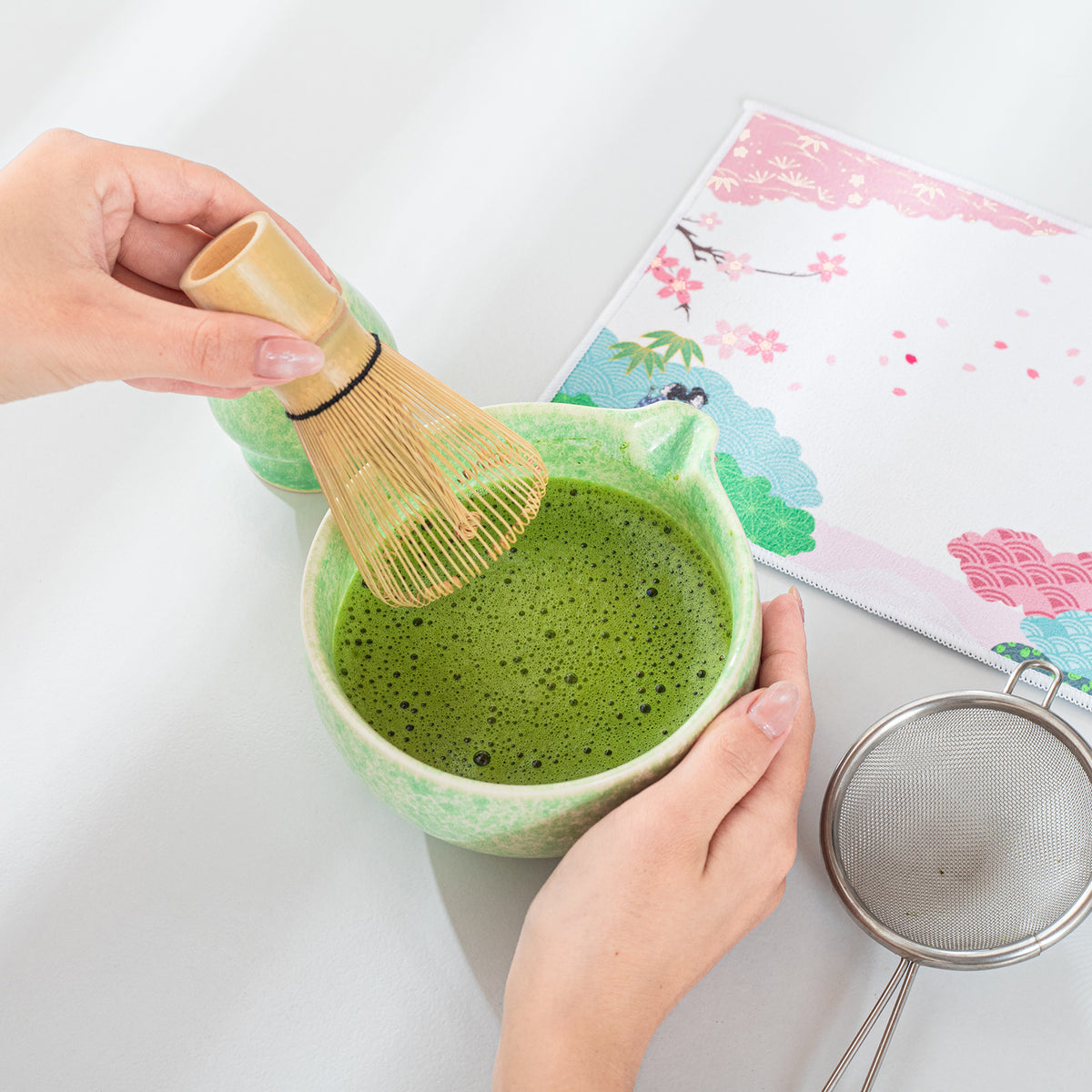 Green Paradise Matcha Bowl with Spout