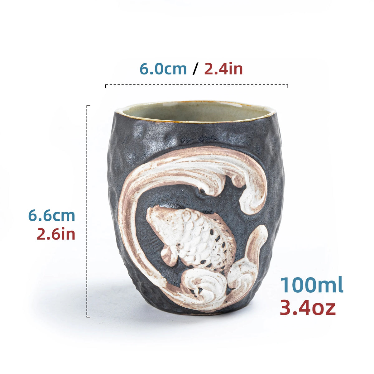 Stone Fish ZEN Cup Black 100ml