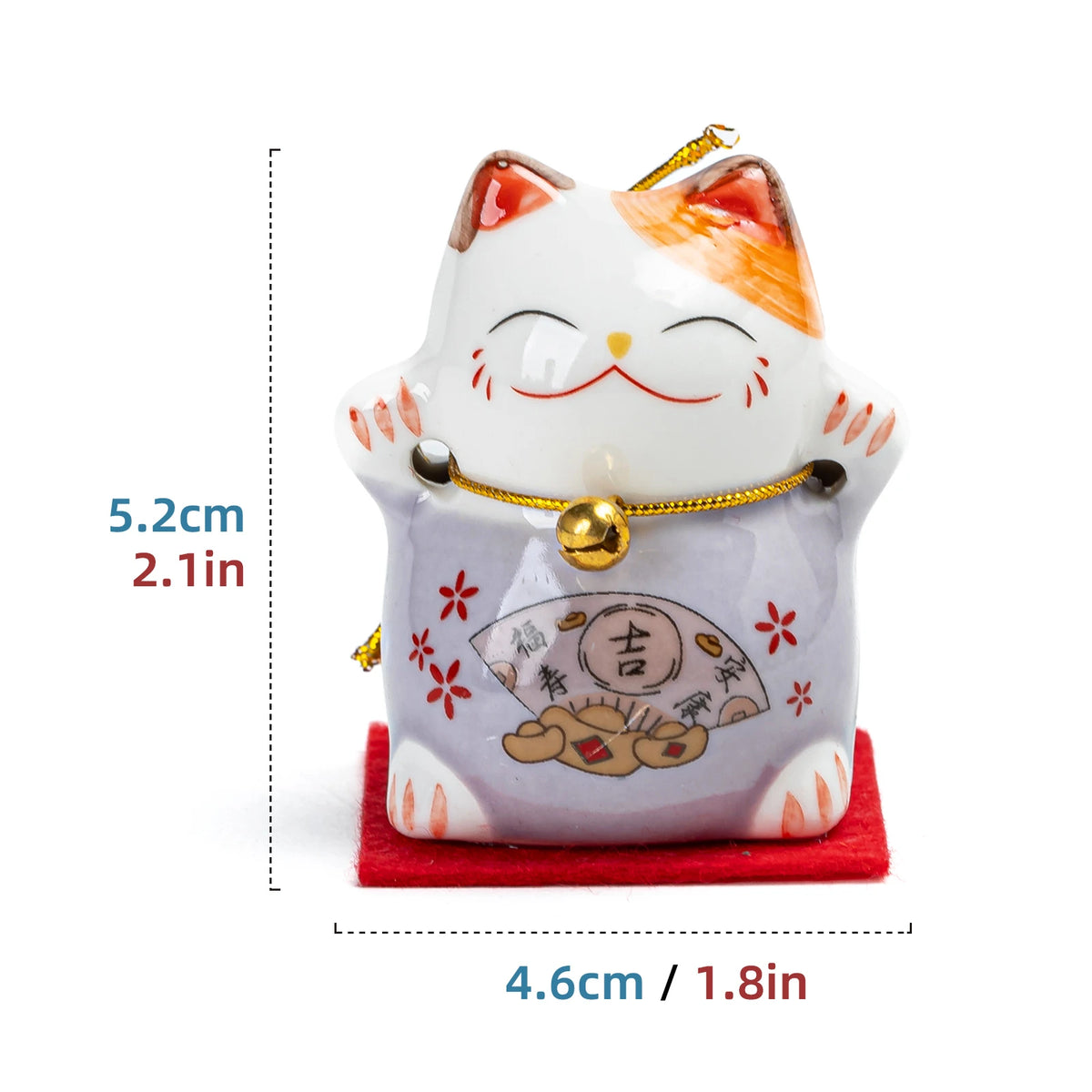 Lucky Maneki-Neko Purple Teapet
