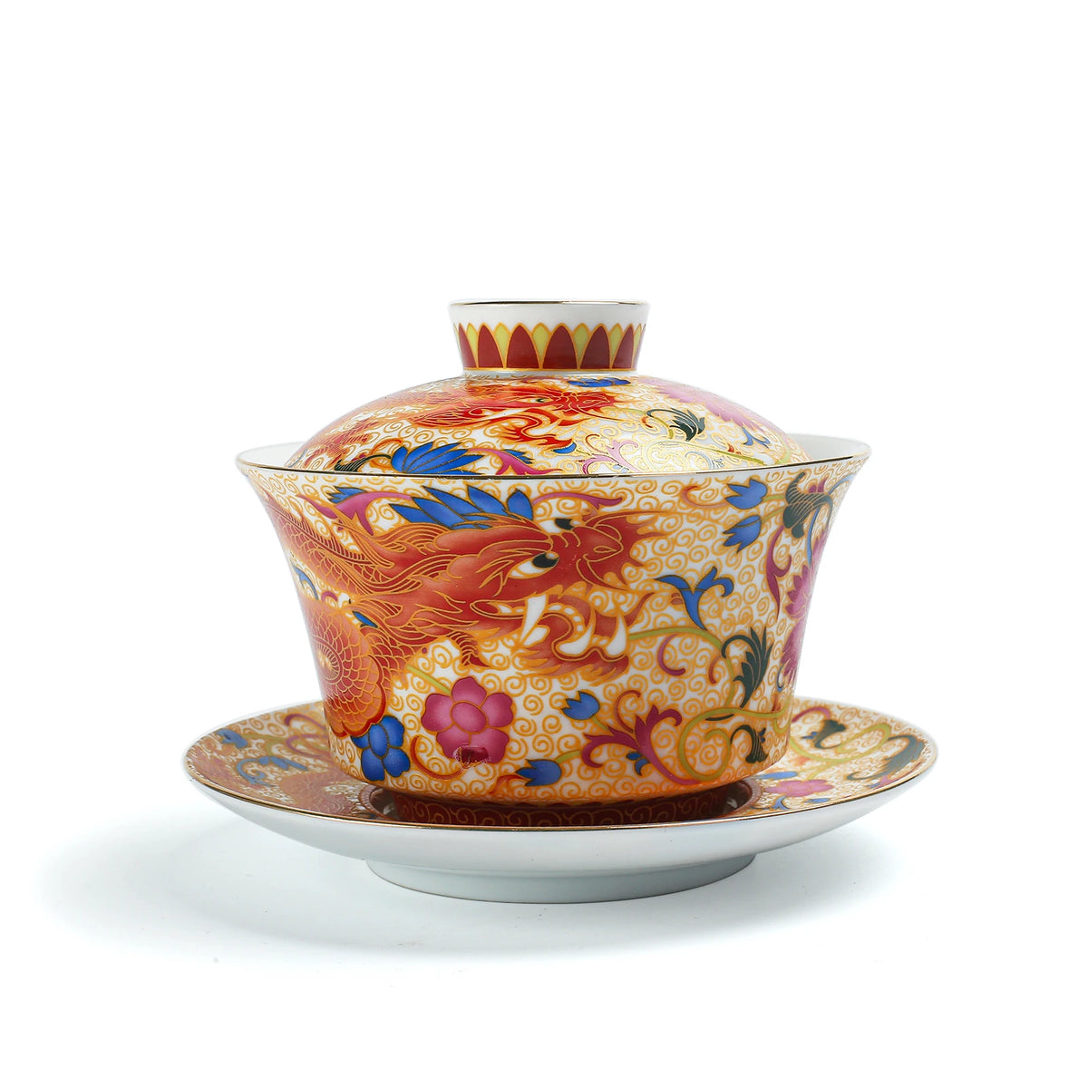 Porzellan Gongfu Tee Drache Gaiwan 200ml