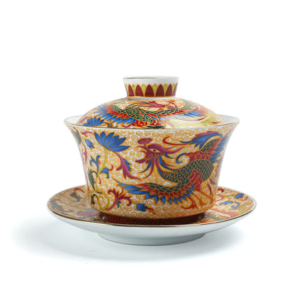 Porzellan Gongfu Tee Phoenix Gaiwan 200ml