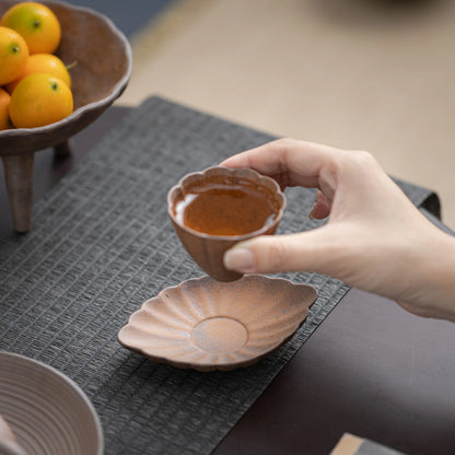 Clay Leaflike Cup Mat