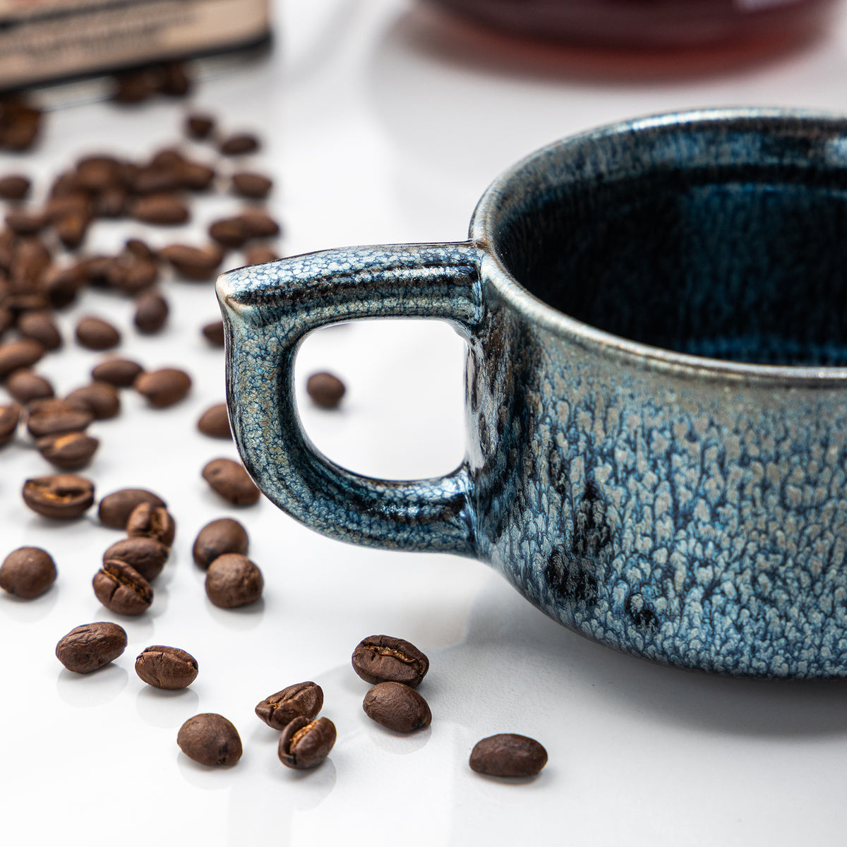 Midnight Frost Tenmoku Mug