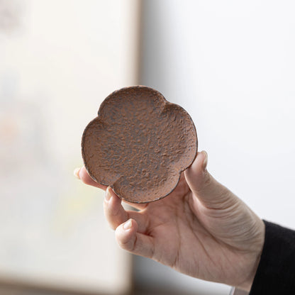Raw Clay Petal Cup Mat