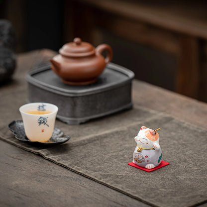 Lucky Maneki-Neko Purple Teapet