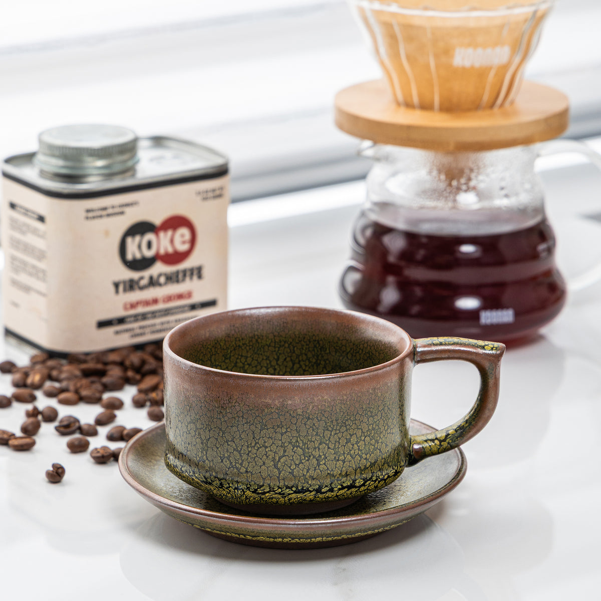 Golden Oilspot Mug