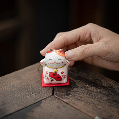 Lucky Maneki-Neko Pink Teapet