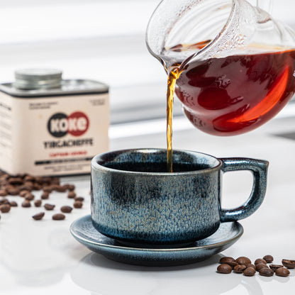 Midnight Frost Tenmoku Mug