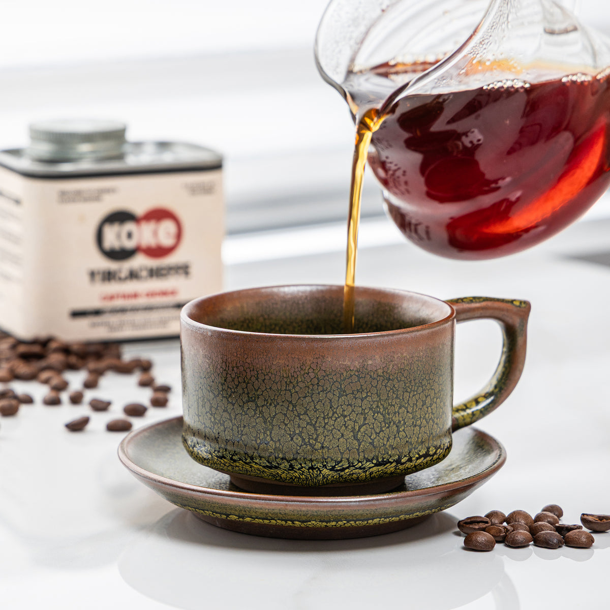 Golden Oilspot Mug