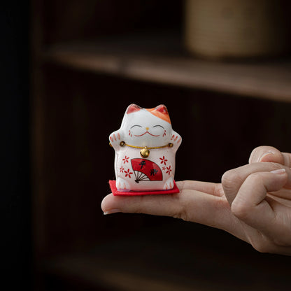 Lucky Maneki-Neko Pink Teapet
