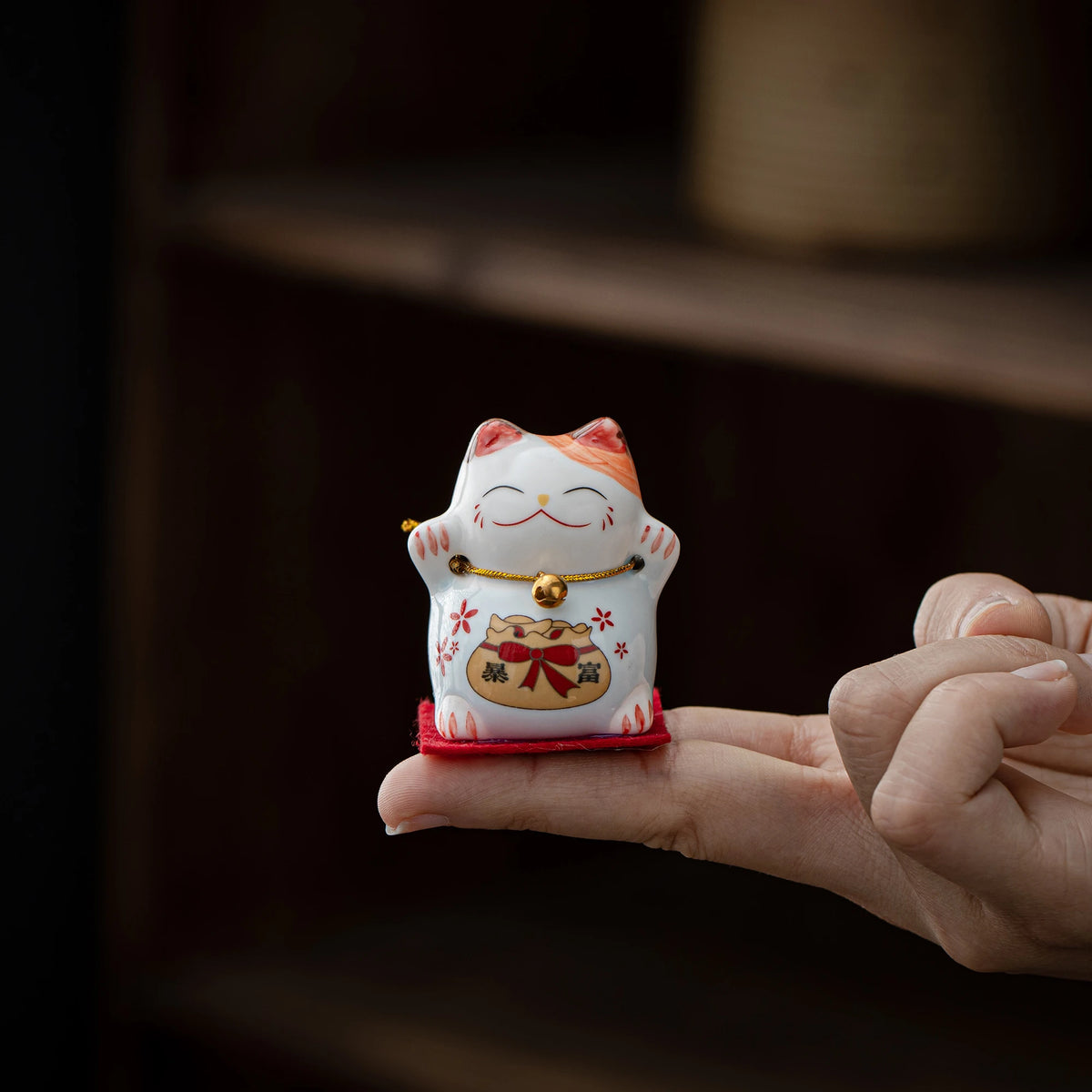 Lucky Maneki-Neko Blue Teapet
