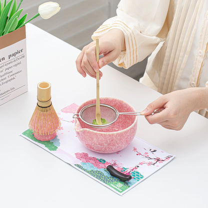 Pink Paradise Matcha-Schale mit Ausgießer