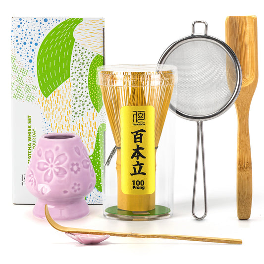 Matcha Whisk Set Sakura Purple