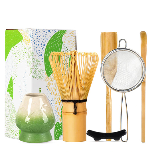 Matcha Whisk Set Snow Mountain Green