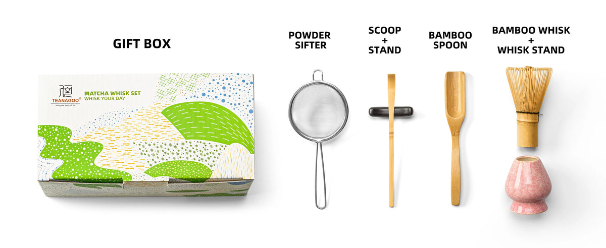 Matcha Whisk Set Pink Ocean