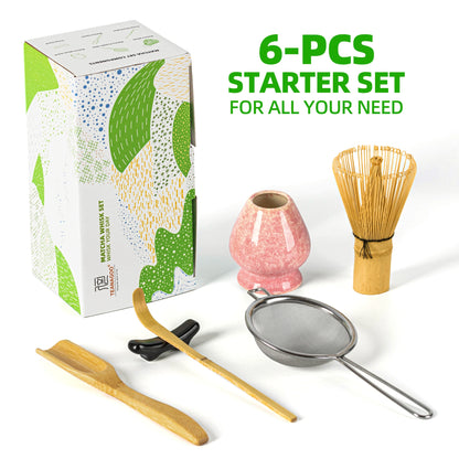 Matcha Whisk Set Pink Ocean