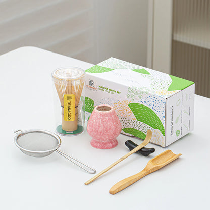 Matcha Whisk Set Pink Ocean
