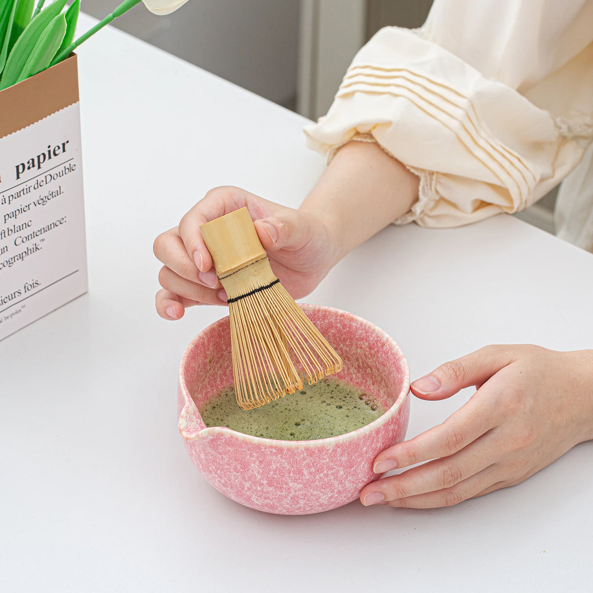 Matcha Whisk Set Pink Ocean