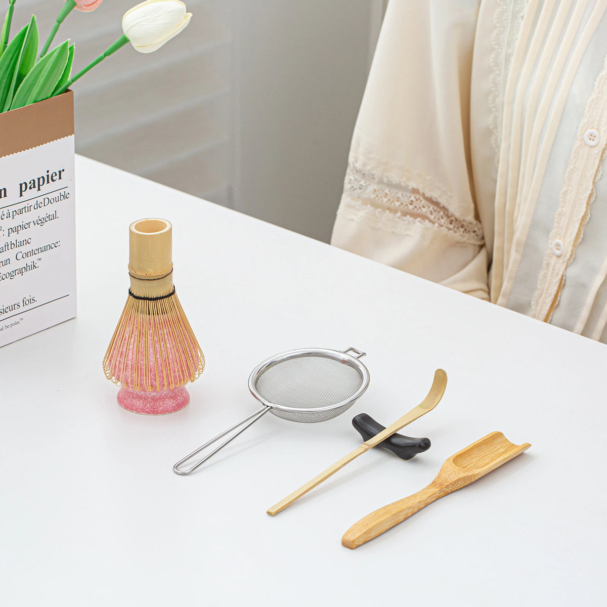 Matcha Whisk Set Pink Ocean