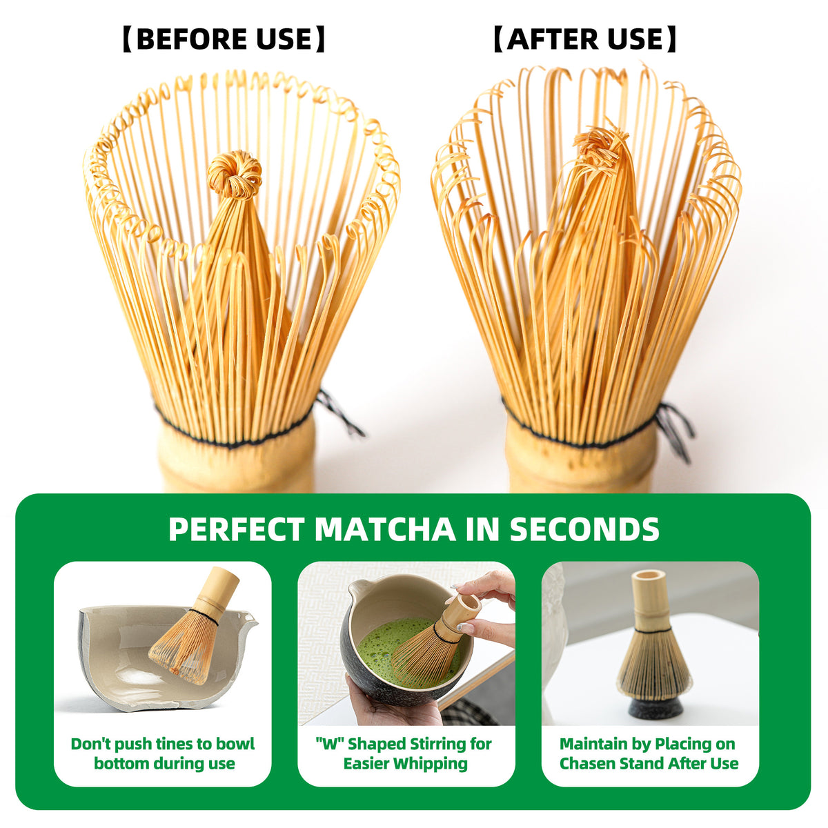 Matcha Whisk Set Ceramic Sakura Pink