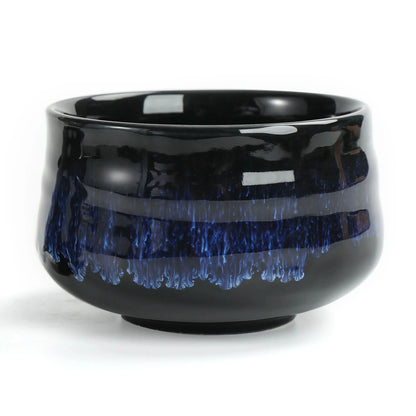 Matcha Bowl with Whisk Holder Deep Space Deep Ocean