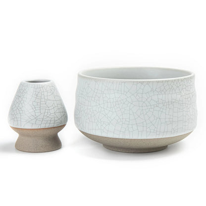 Matcha Bowl with Whisk Holder White Web