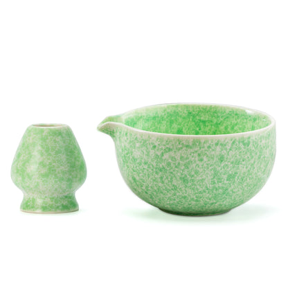 Green Paradise Matcha Bowl with Spout
