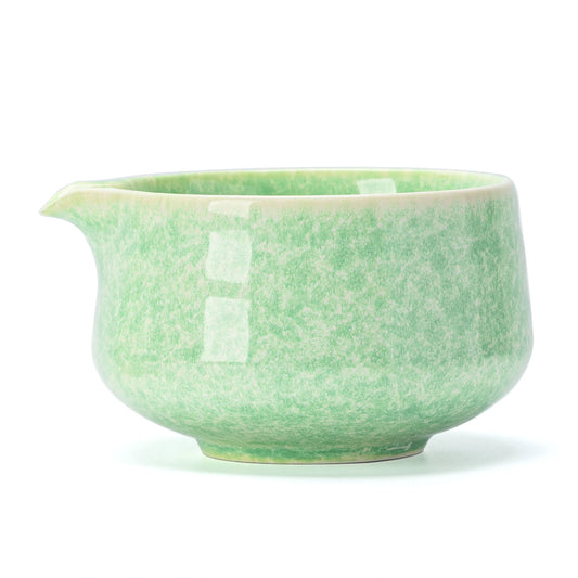 Green Ocean Matcha Bowl with Spout