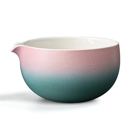 Pinky Blue Matcha Bowl with Spout