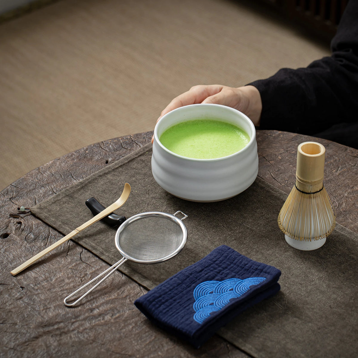 Ceramic White Matcha Bowl