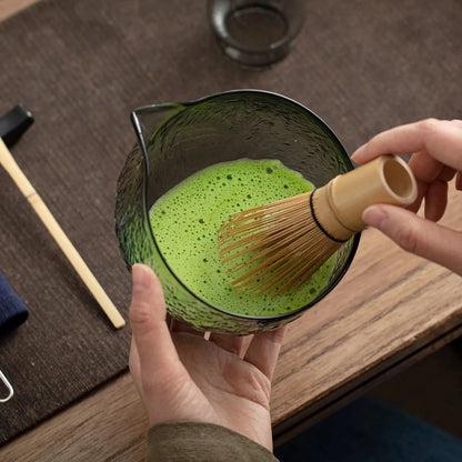 Set de Matcha para principiantes, cristal transparente negro (PB) 