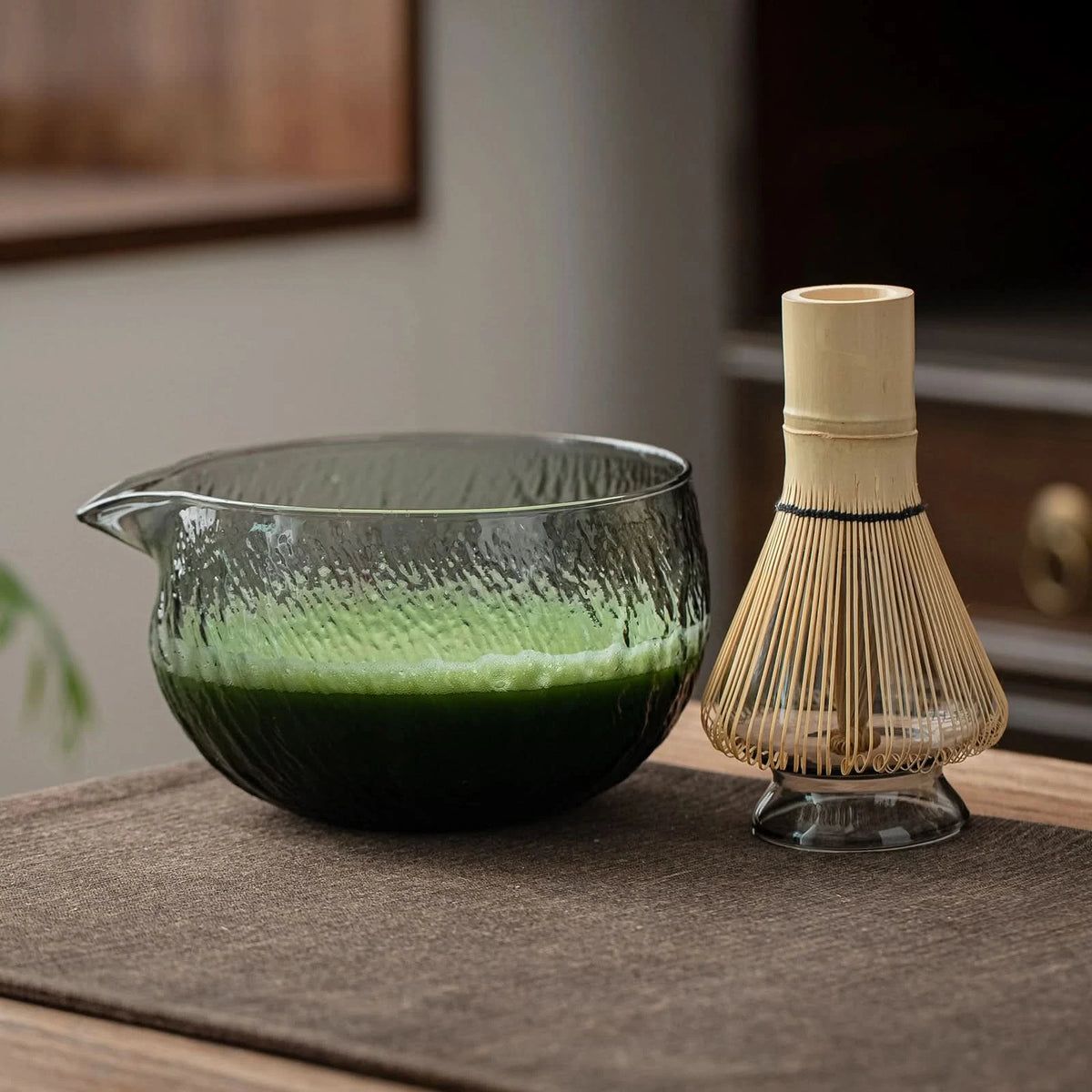 Set de Matcha para principiantes, cristal transparente negro (PB) 