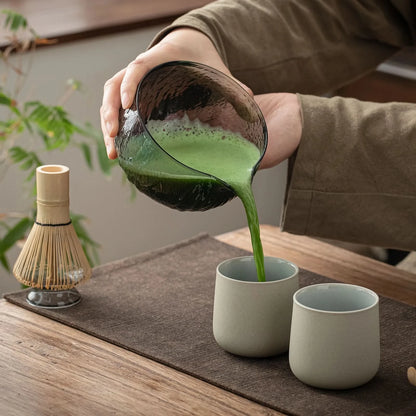 Set de Matcha para principiantes, cristal transparente negro (PB) 