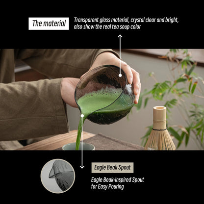 Set de Matcha para principiantes, cristal transparente negro (PB) 