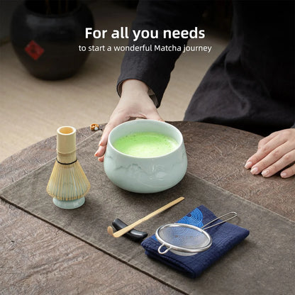 Matcha Set-Beginner Set Set Landscape Jade Round Bowl