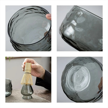 Set de Matcha para principiantes, cristal transparente negro (RB) 