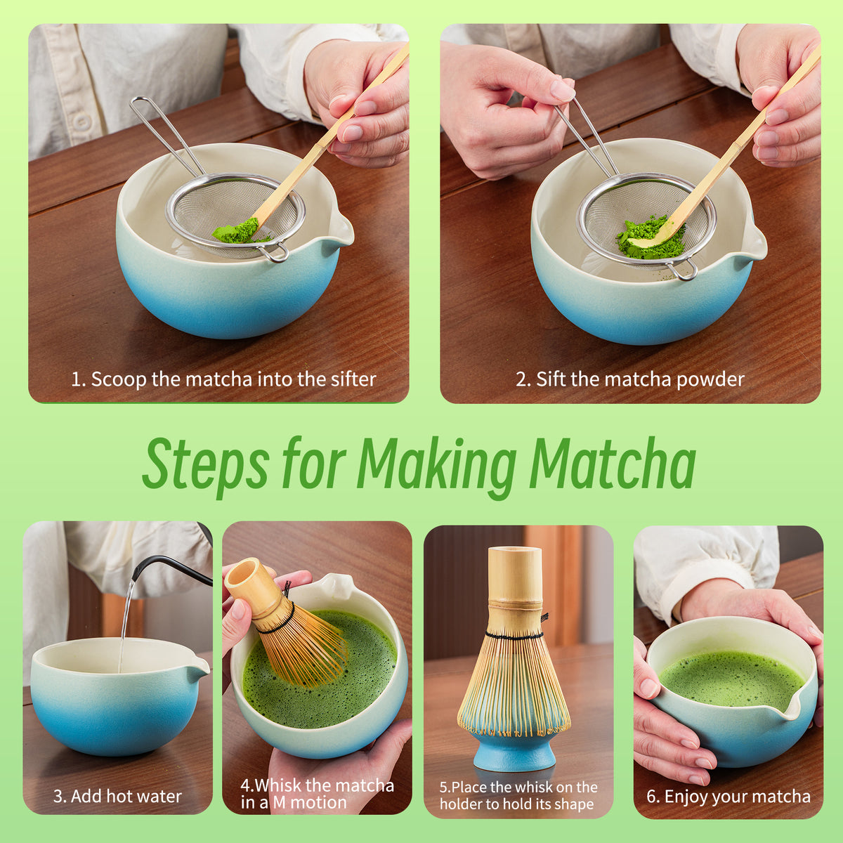 Matcha Set-Beginner Set Skyblue