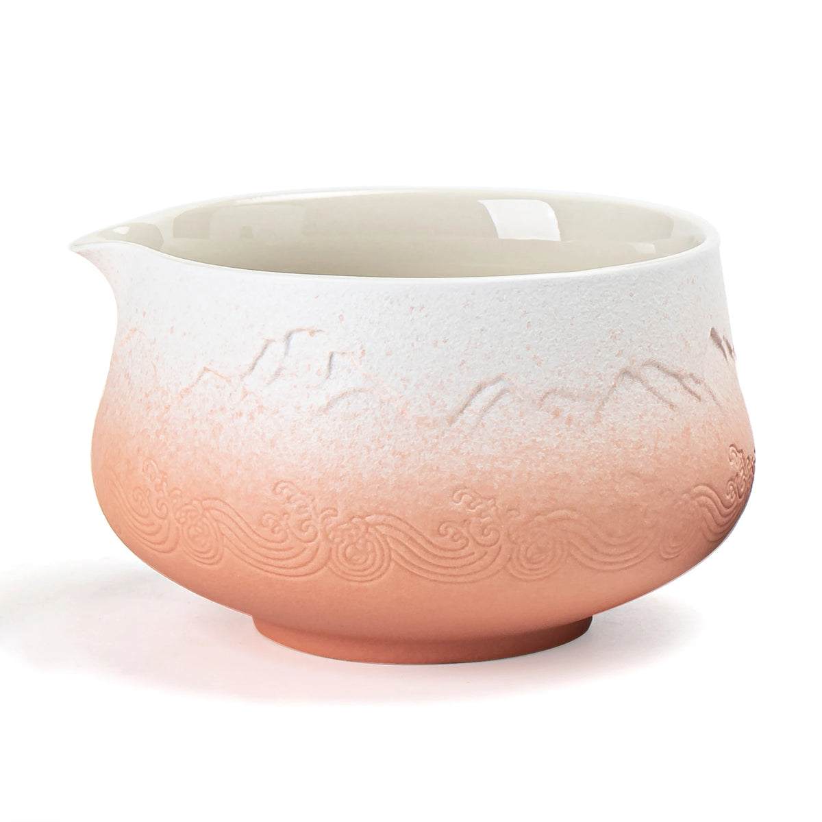 Pinky White Matcha-Schale mit Ausguss