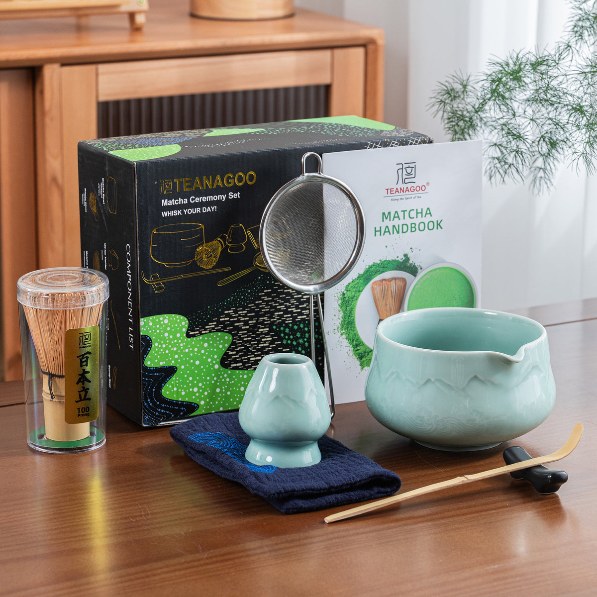 Matcha Set-Beginner Set Landscape Jade Poiny Bowl