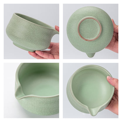 Matcha-Set für Anfänger – Grüne Schale mit spitzer Spitze 