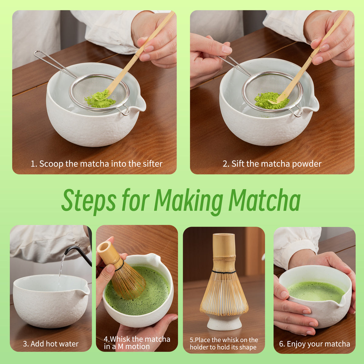 Matcha Set-Beginner Set Dusty White