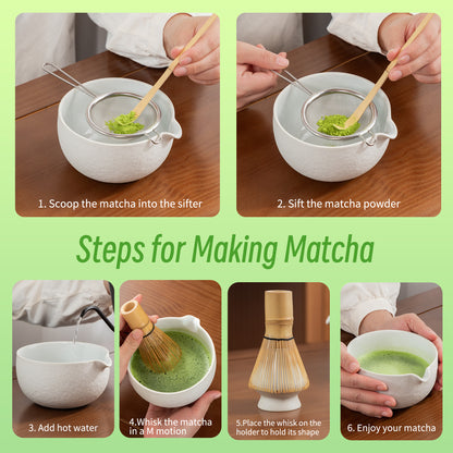 Matcha Set-Beginner Set Dusty White