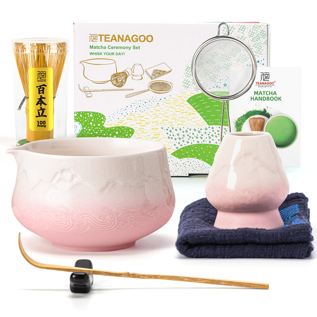 Matcha Set-Beginner Set Snow Mountain Pink