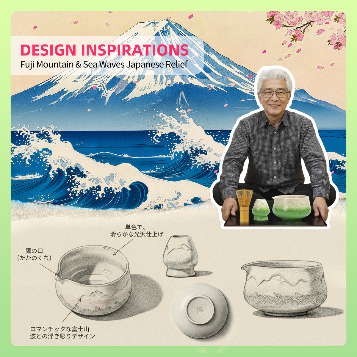 Matcha Set-Beginner Set Snow Mountain Green