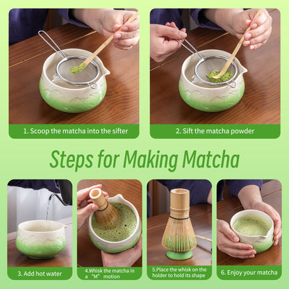 Matcha Set-Beginner Set Snow Mountain Green