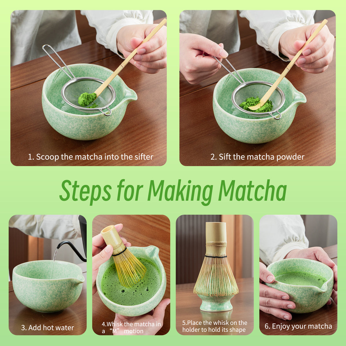 Matcha-Set – Binnger-Set Grünes Paradies