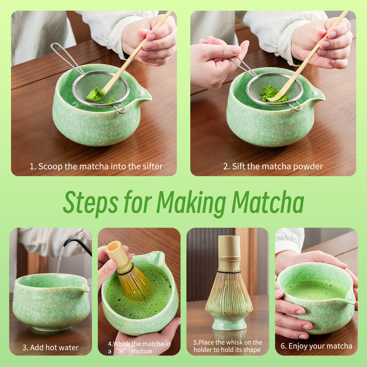 Matcha Set-Beginner Set Green Ocean