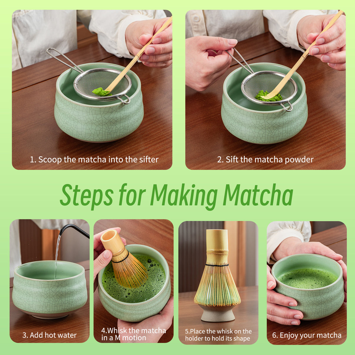 Matcha Set-Beginner Set Green Web