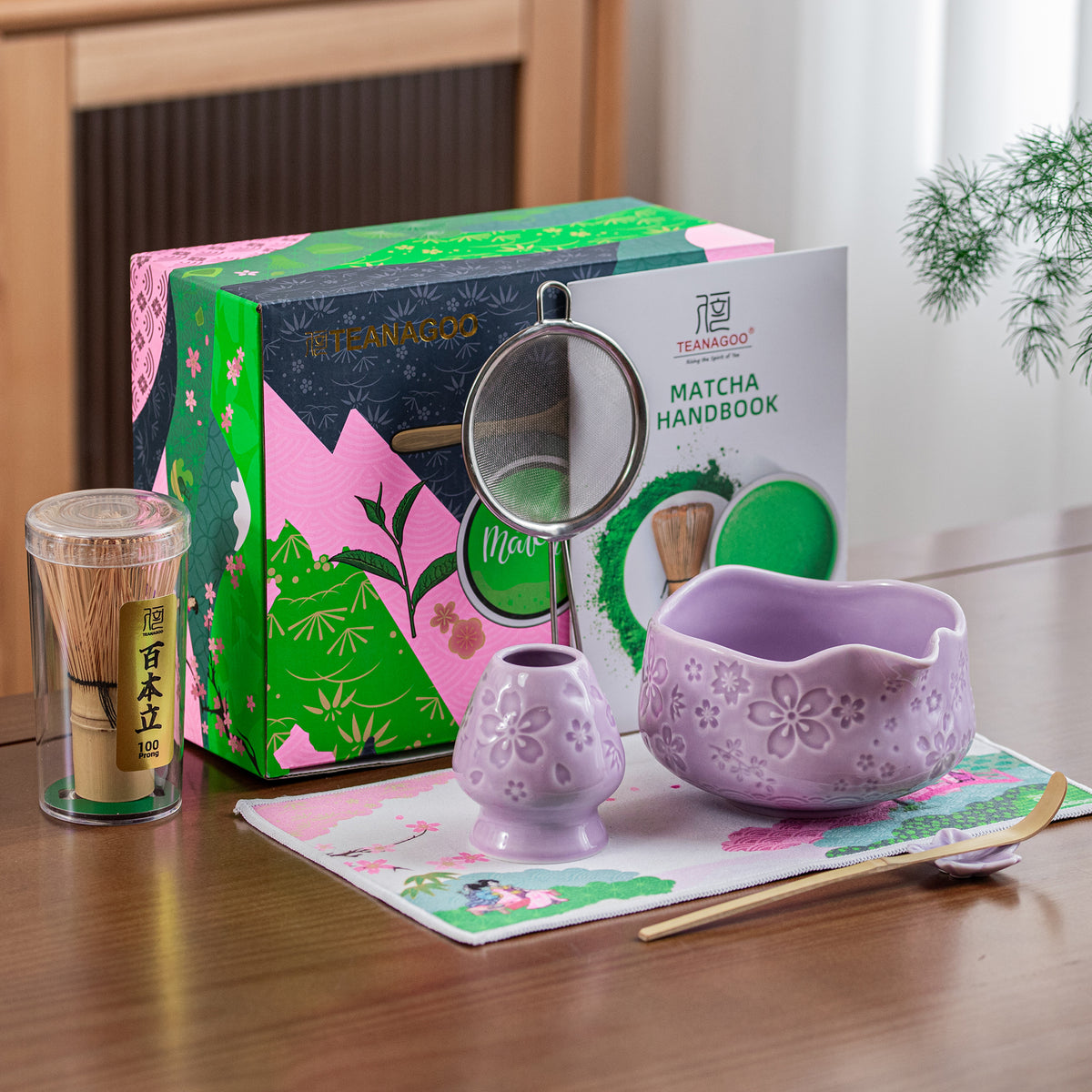 Matcha Set-Beginner Set Sakura Purple